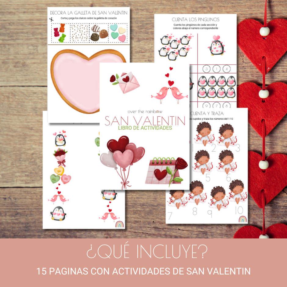 Libro de actividades - San Valentín