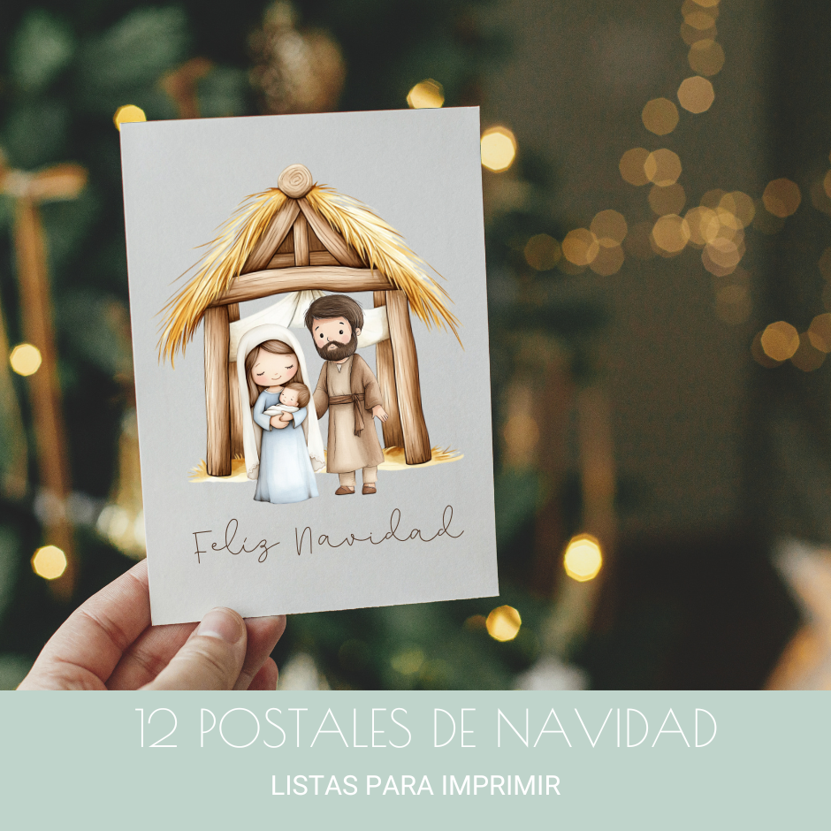 Postales imprimibles (Pack de 12) - Belén