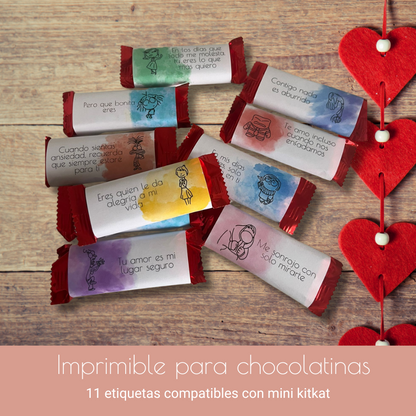 Imprimibles para Chocolatinas - Edición “Del Revés”