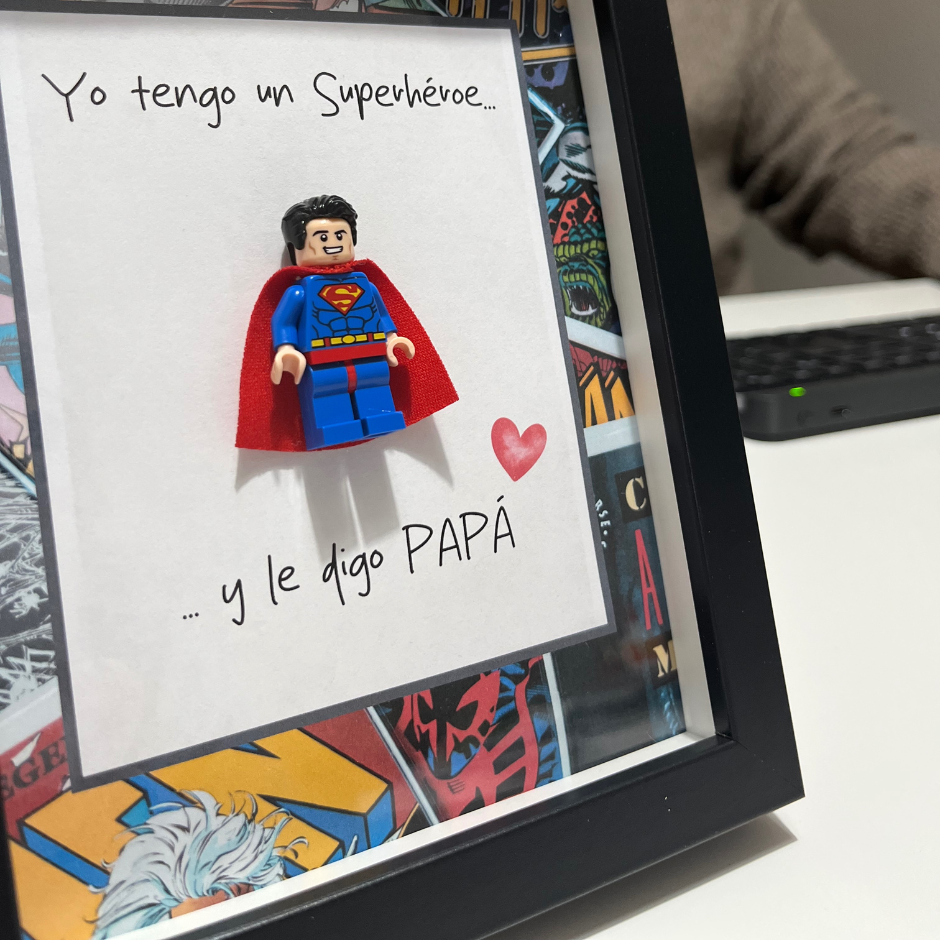 Marco de Superhéroe para Papá - Superman