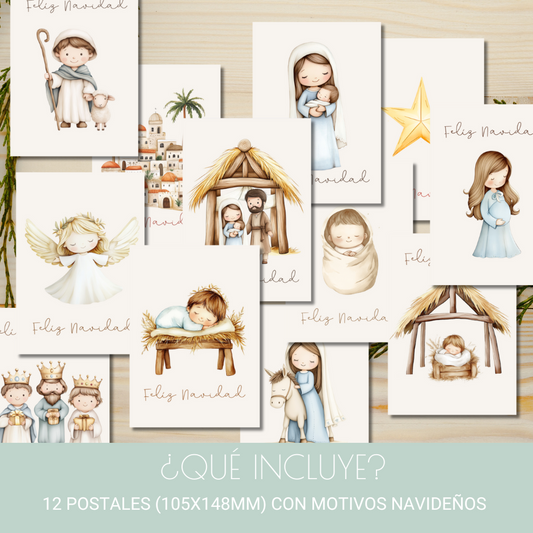 Postales imprimibles (Pack de 12) - Belén